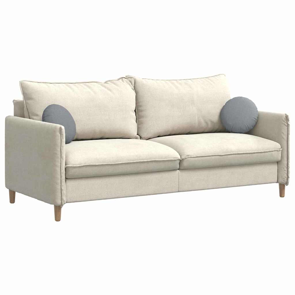 Perne de Șezut 2 pcs Gri deschis Ø30 x 13 cm țesătură GartenMobel Dekor