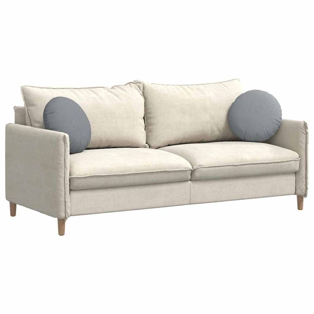 Perne de Șezut 2 pcs Gri deschis Ø40 x 13 cm țesătură GartenMobel Dekor