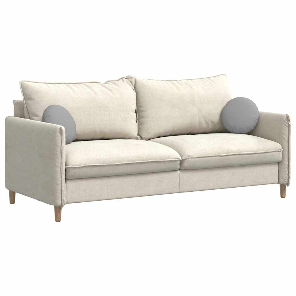 Perne de Șezut 2 pcs Gri nori Ø30 x 13 cm țesătură GartenMobel Dekor