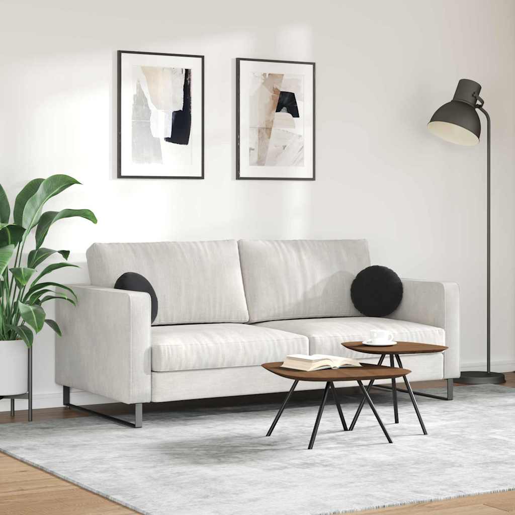 Perne de Șezut 2 pcs Negru Ø 40 x 13 cm Catifea GartenMobel Dekor