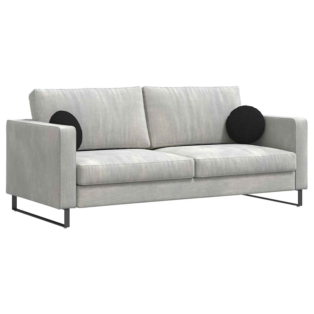 Perne de Șezut 2 pcs Negru Ø30 x 13 cm țesătură GartenMobel Dekor