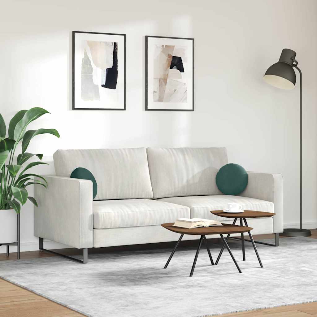 Perne de Șezut 2 pcs Verde închis Ø 40 x 13 cm Catifea GartenMobel Dekor