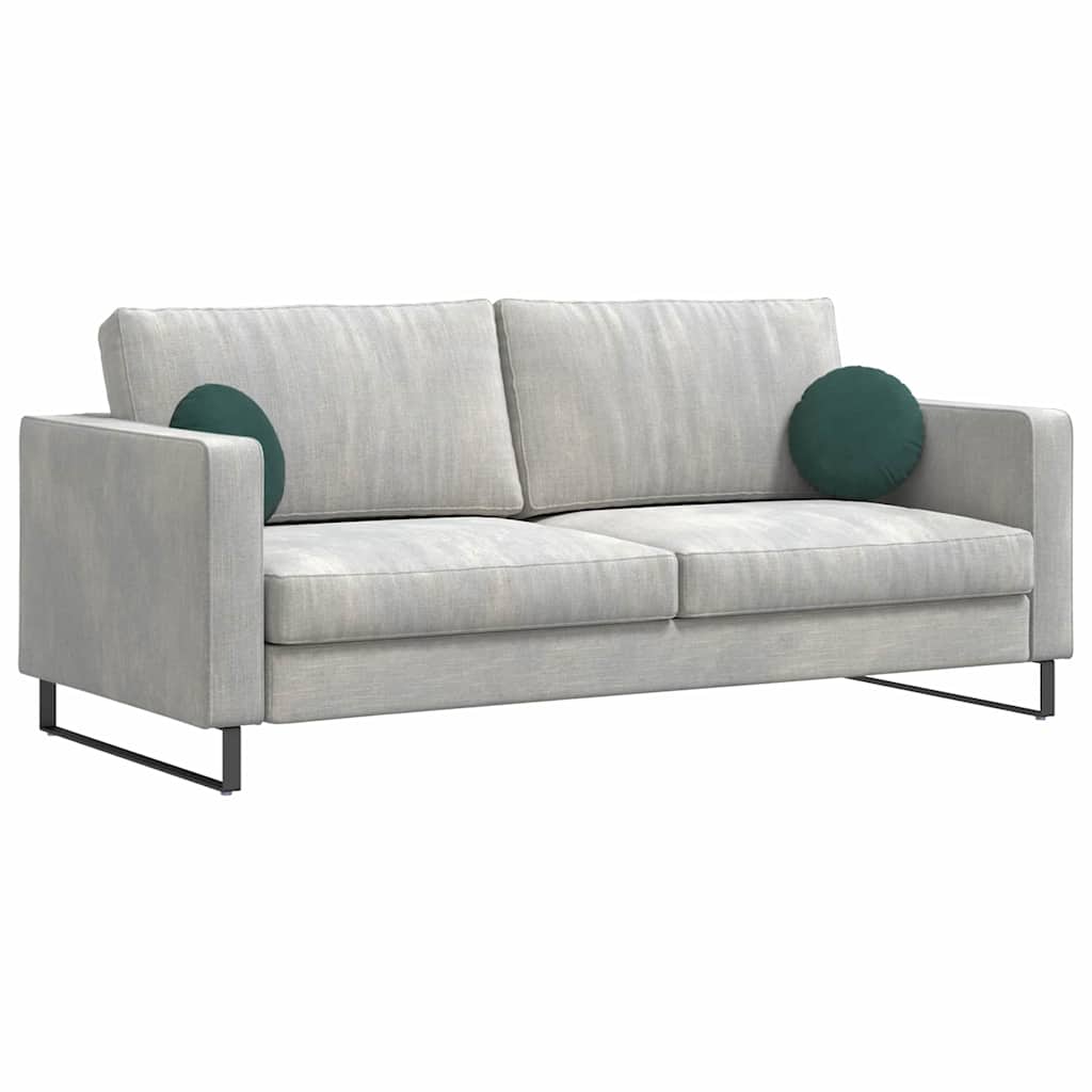 Perne de Șezut 2 pcs Verde închis Ø 40 x 13 cm Catifea GartenMobel Dekor