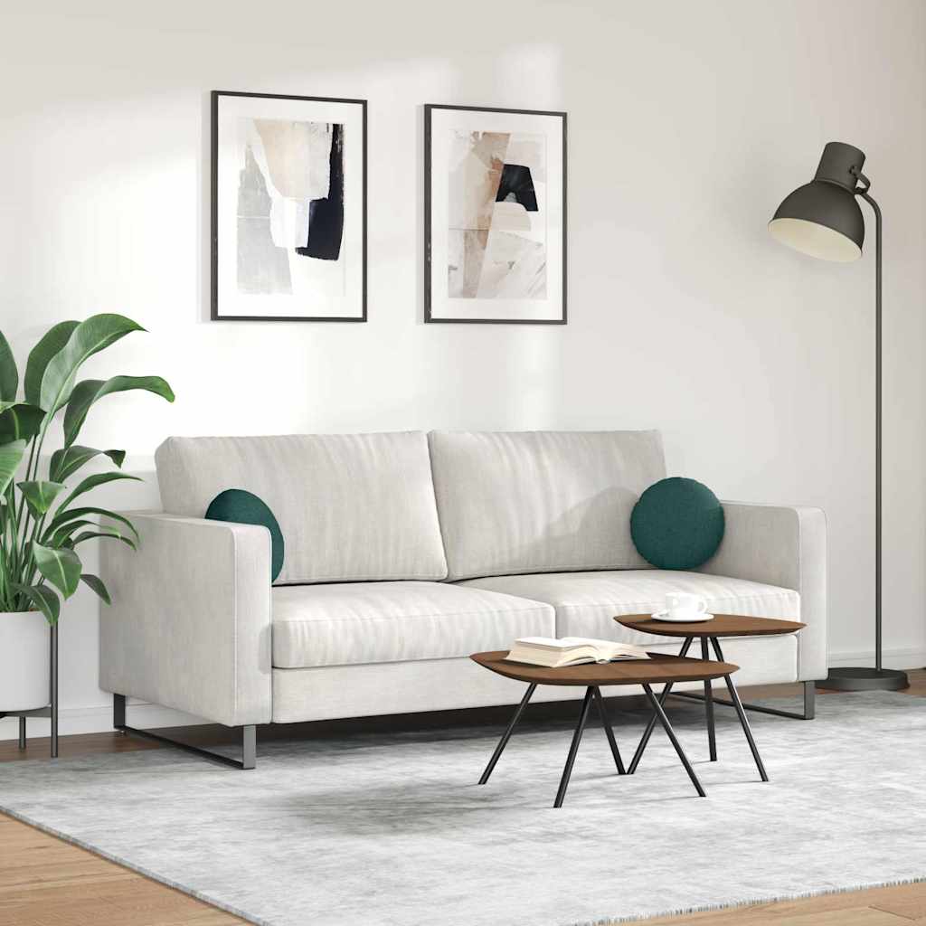 Perne de Șezut 2 pcs Verde închis Ø30 x 13 cm țesătură GartenMobel Dekor