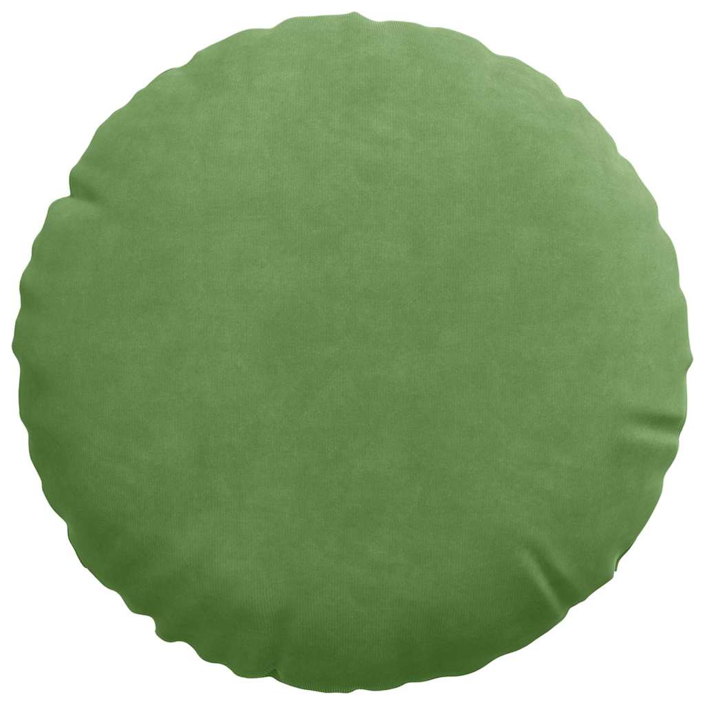 Perne de Șezut 2 pcs Verde deschis Ø 40 x 13 cm Catifea GartenMobel Dekor