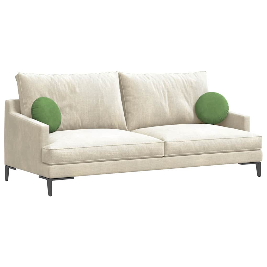 Perne de Șezut 2 pcs Verde deschis Ø 40 x 13 cm Catifea GartenMobel Dekor