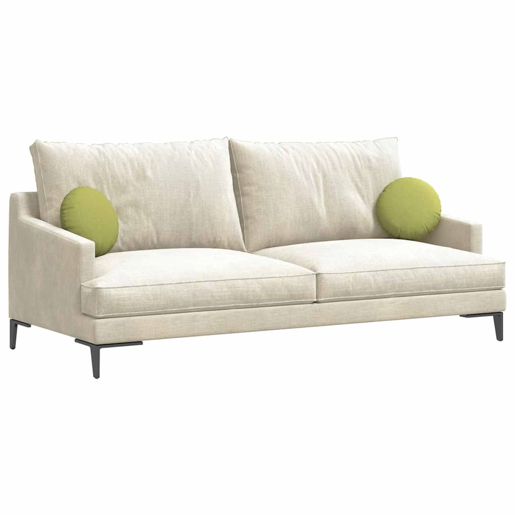 Perne de Șezut 2 pcs Verde deschis Ø30 x 13 cm țesătură GartenMobel Dekor