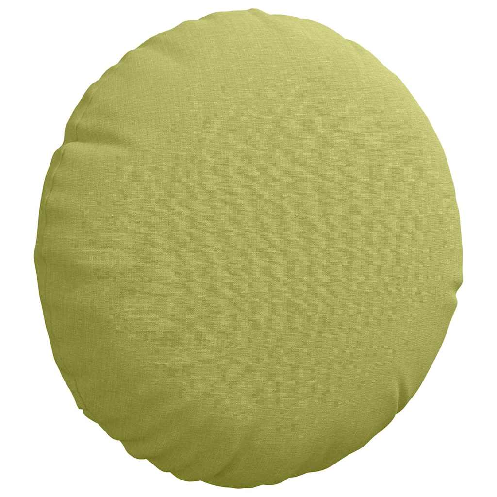 Perne de Șezut 2 pcs Verde deschis Ø30 x 13 cm țesătură GartenMobel Dekor