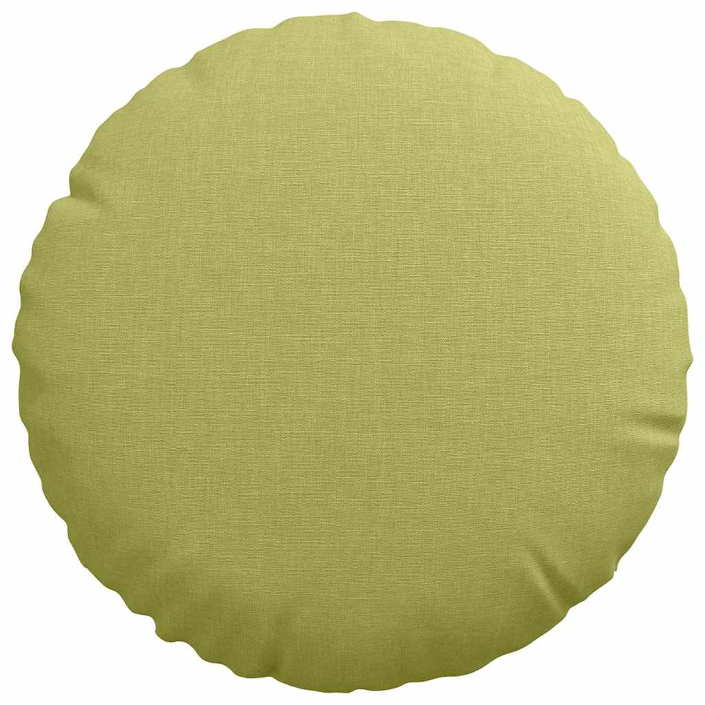 Perne de Șezut 2 pcs Verde deschis Ø30 x 13 cm țesătură GartenMobel Dekor