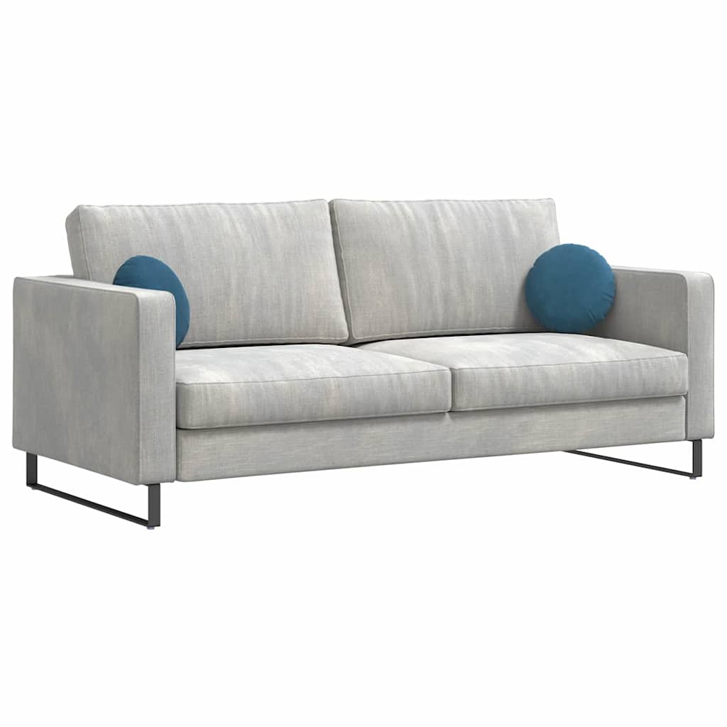 Perne de Șezut 2 pcs albastru Ø 40 x 13 cm Catifea GartenMobel Dekor