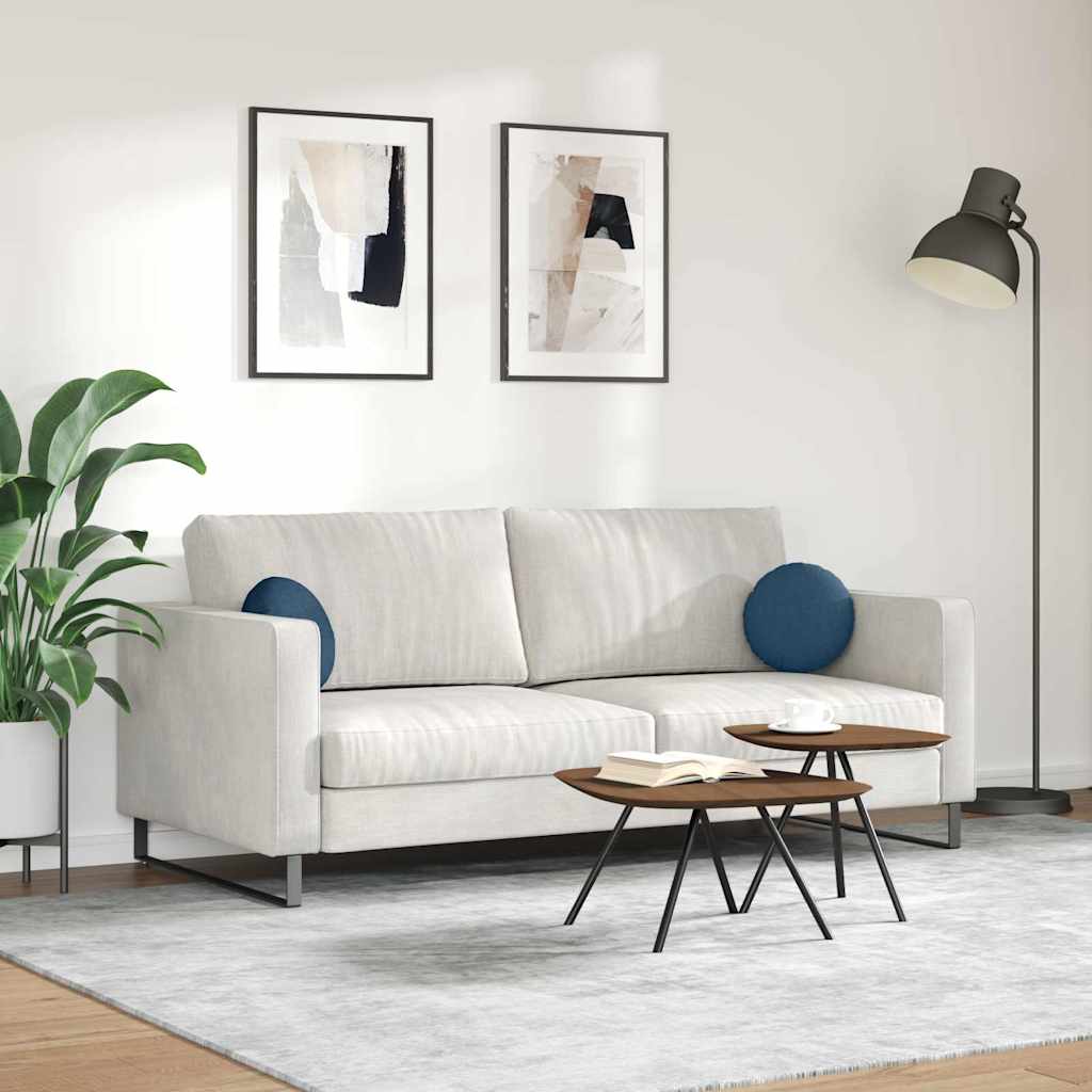 Perne de Șezut 2 pcs albastru Ø30 x 13 cm țesătură GartenMobel Dekor