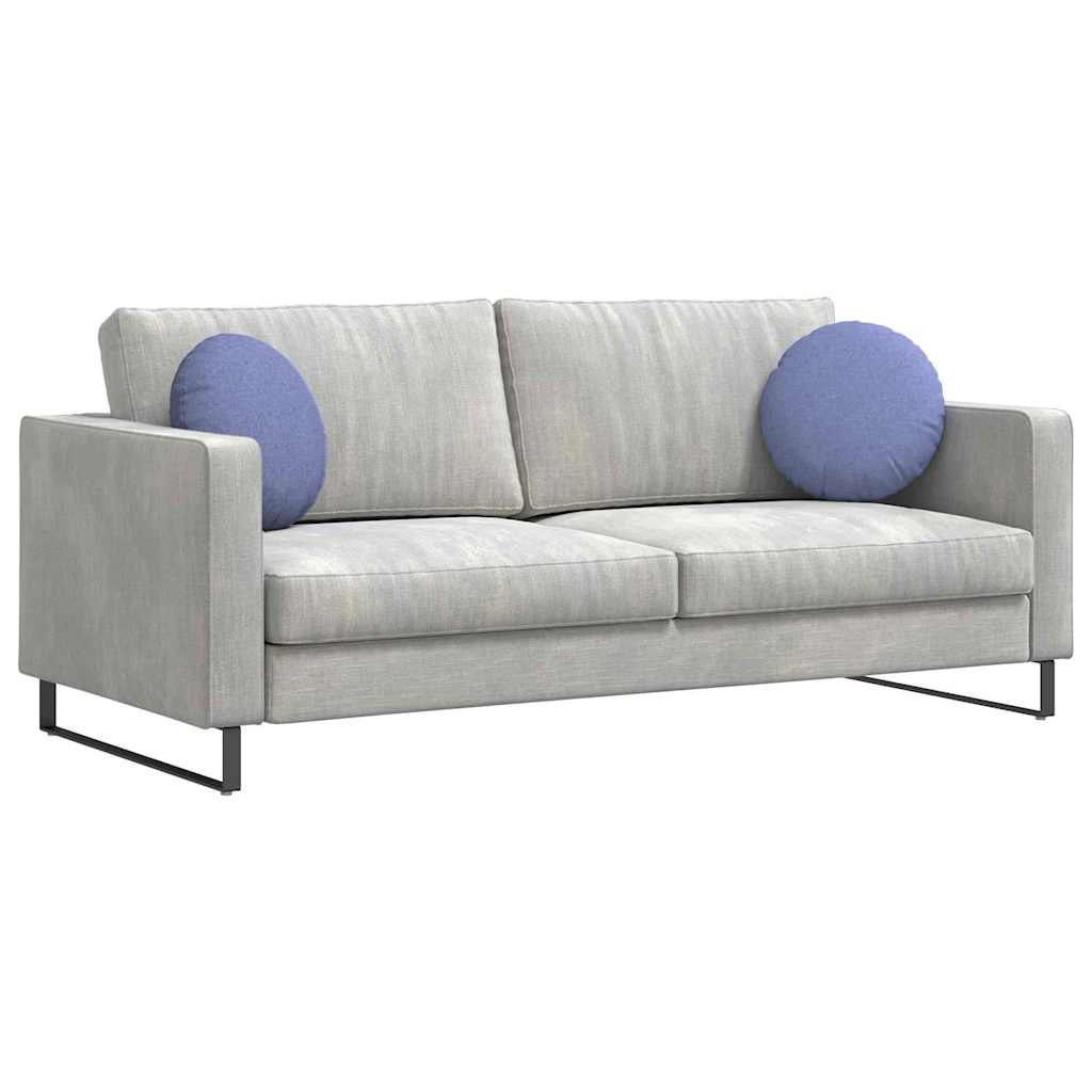 Perne de Șezut 2 pcs Albastru Jeans Ø40 x 13 cm țesătură GartenMobel Dekor