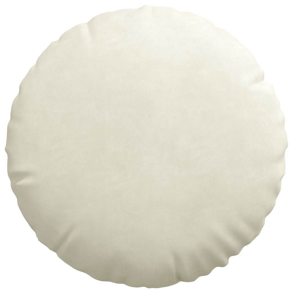 Perne de Șezut 2 pcs Crem Ø 40 x 13 cm Catifea GartenMobel Dekor