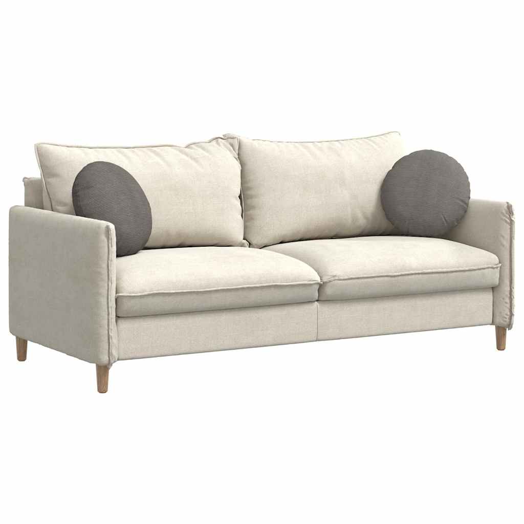 Perne de Șezut 2 pcs Gri deschis Ø 40 cm Țesătură din corduroy GartenMobel Dekor