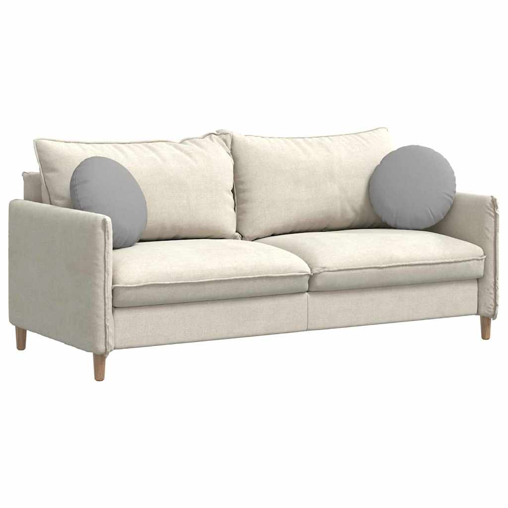 Perne de Șezut 2 pcs Gri nori Ø40 x 13 cm țesătură GartenMobel Dekor