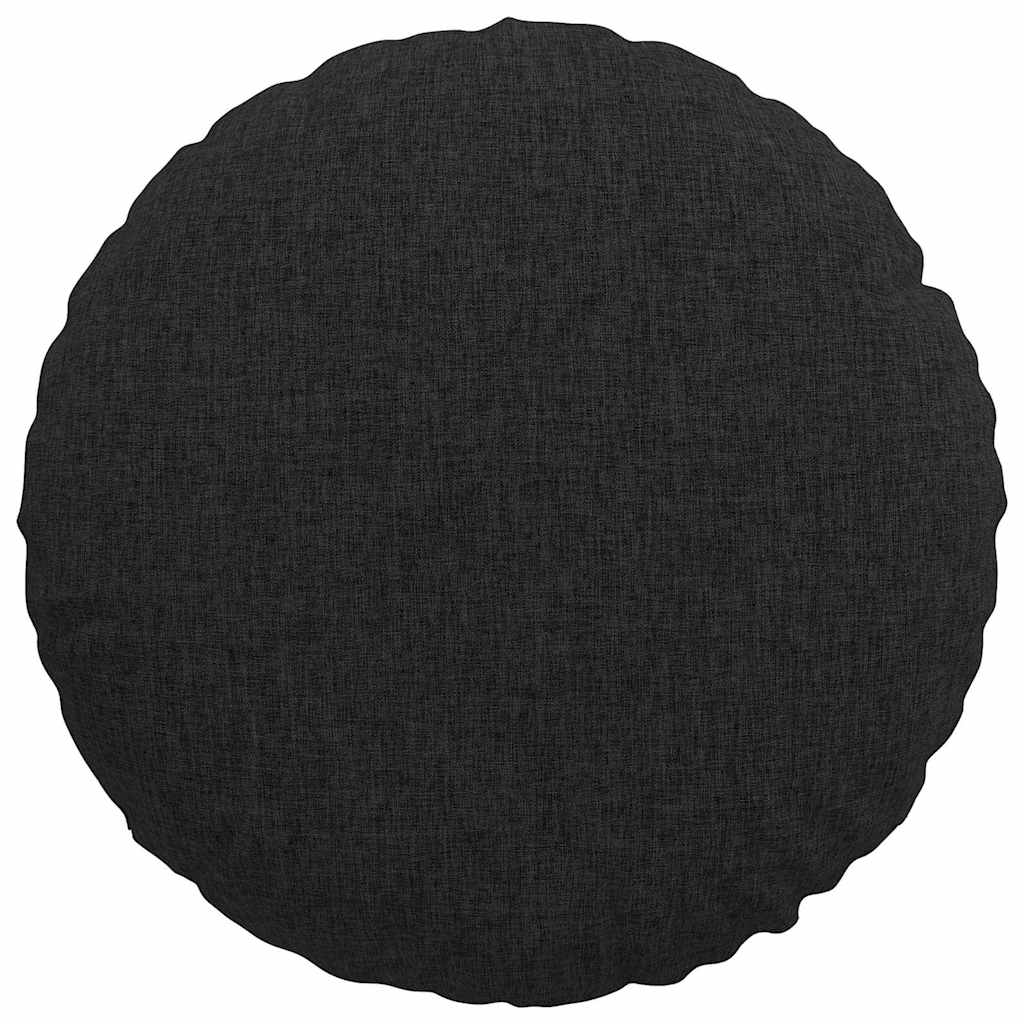 Perne de Șezut 2 pcs Negru Ø40 x 13 cm țesătură GartenMobel Dekor