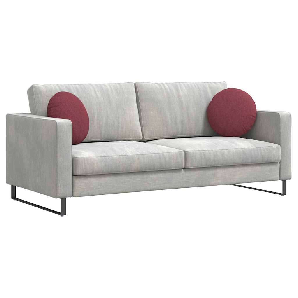 Perne de Șezut 2 pcs Roșu Vin Ø40 x 13 cm țesătură GartenMobel Dekor