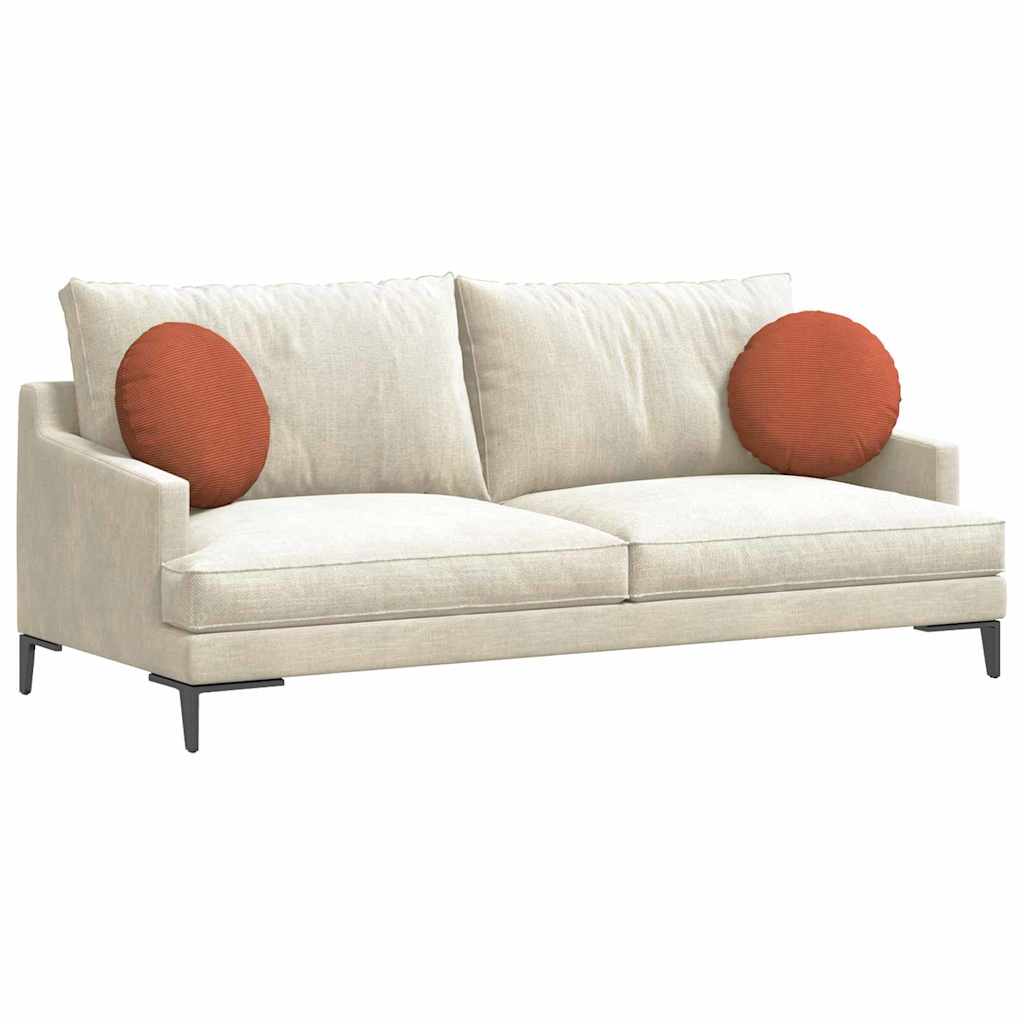 Perne de Șezut 2 pcs Roșu portocalie Ø 40 cm GartenMobel Dekor