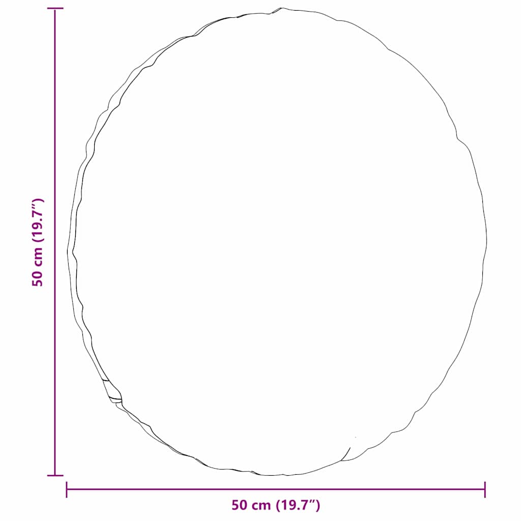 Perne de Șezut 2 pcs Roz Ø50 x 19 cm țesătură GartenMobel Dekor