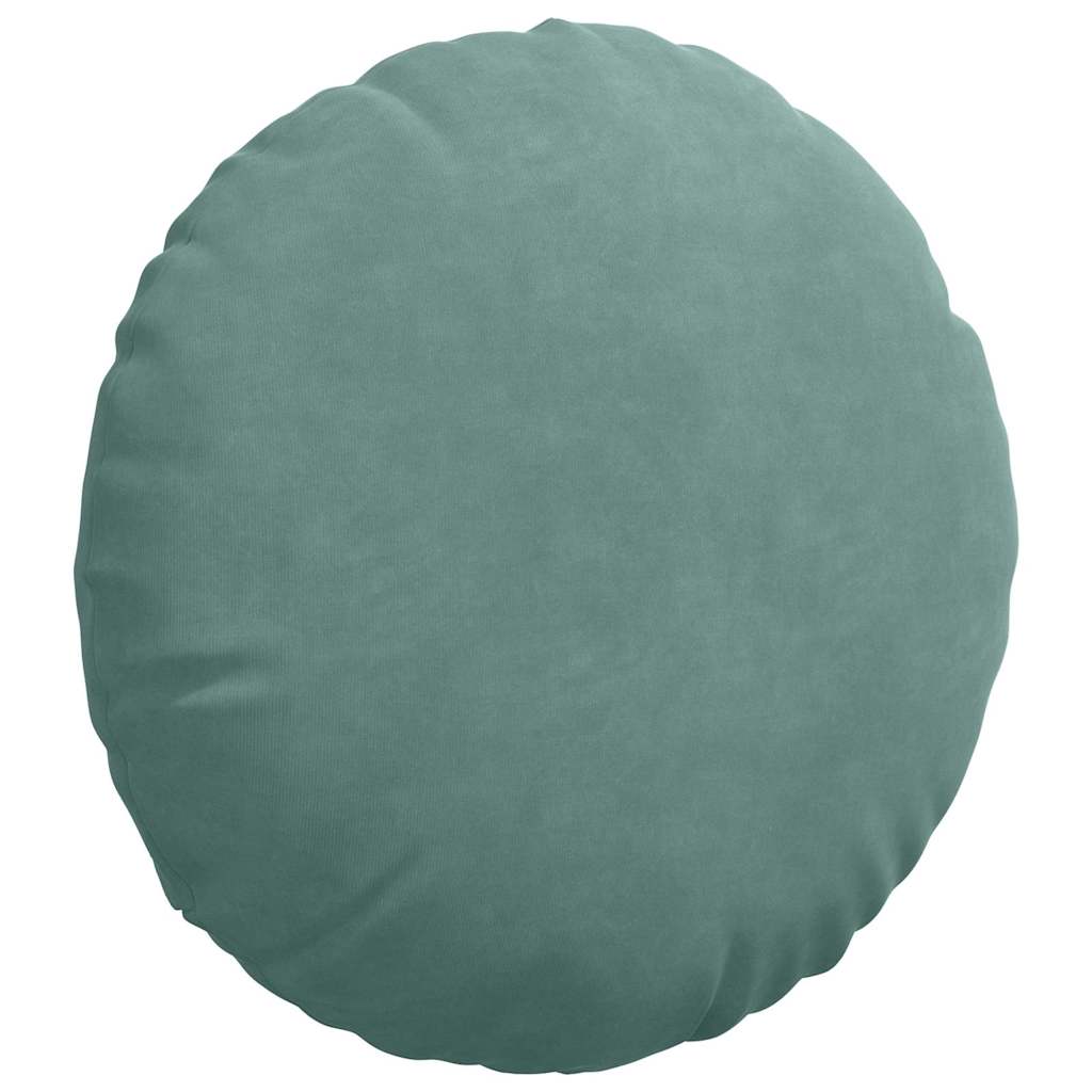Perne de Șezut 2 pcs Verde Mării Ø 40 x 13 cm Catifea GartenMobel Dekor