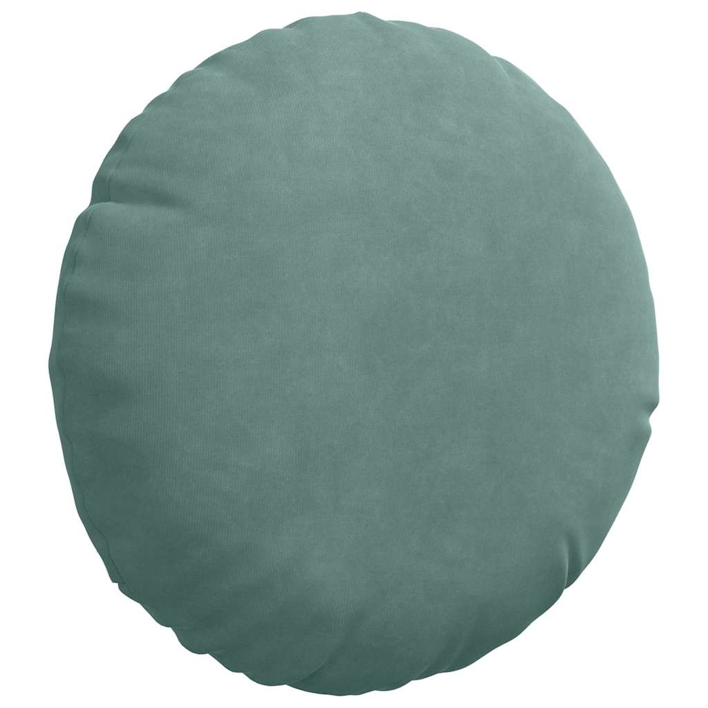 Perne de Șezut 2 pcs Verde Mării Ø 40 x 13 cm Catifea GartenMobel Dekor