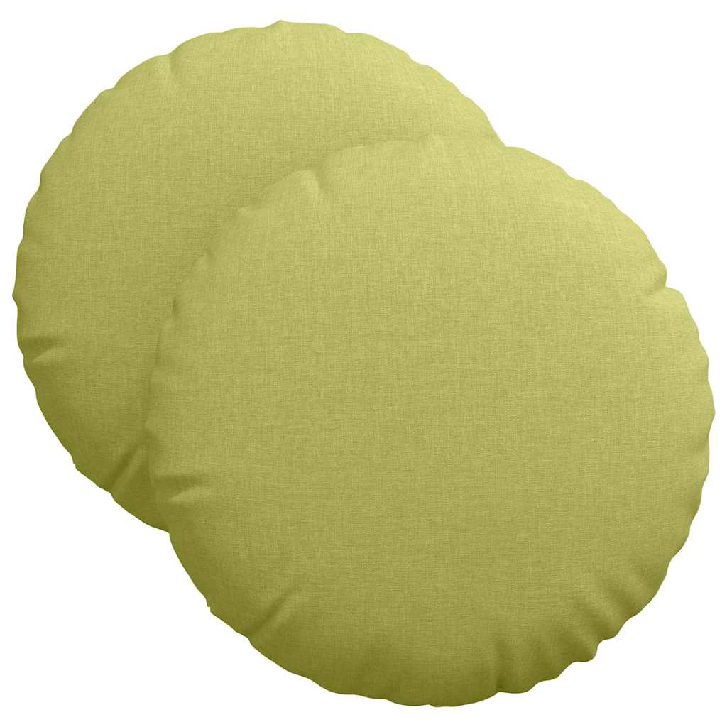 Perne de Șezut 2 pcs Verde deschis Ø40 x 13 cm țesătură GartenMobel Dekor