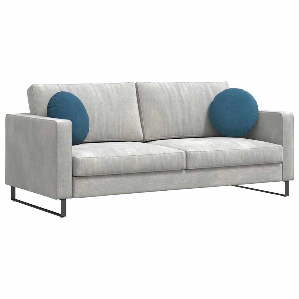 Perne de Șezut 2 pcs albastru Ø 40 x 13 cm Catifea GartenMobel Dekor