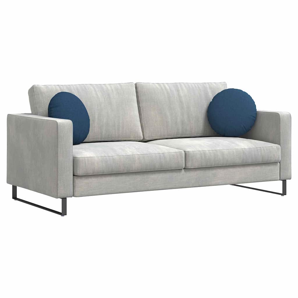 Perne de Șezut 2 pcs albastru Ø40 x 13 cm țesătură GartenMobel Dekor