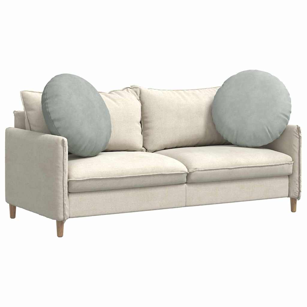 Perne de Șezut 2 pcs Gri deschis Ø 40 x 13 cm Catifea GartenMobel Dekor