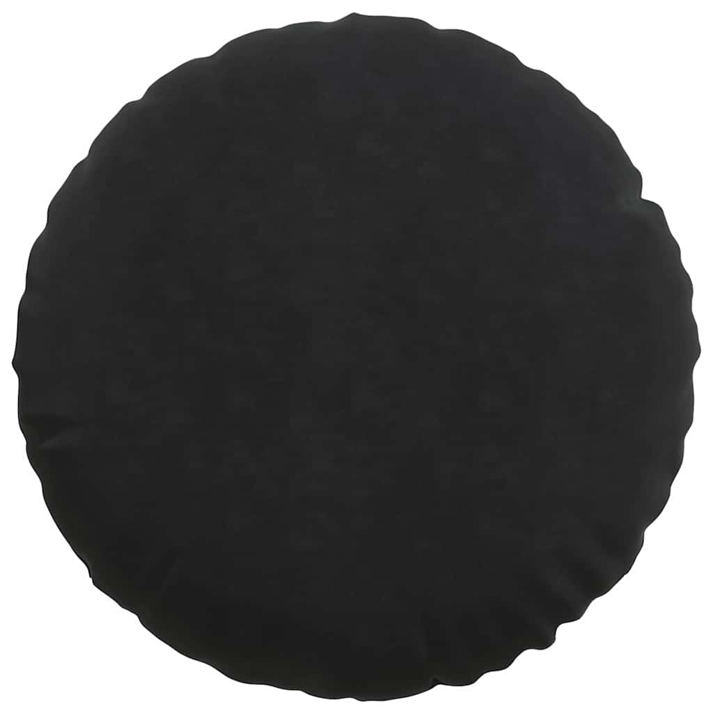Perne de Șezut 2 pcs Negru Ø 40 x 13 cm Catifea GartenMobel Dekor