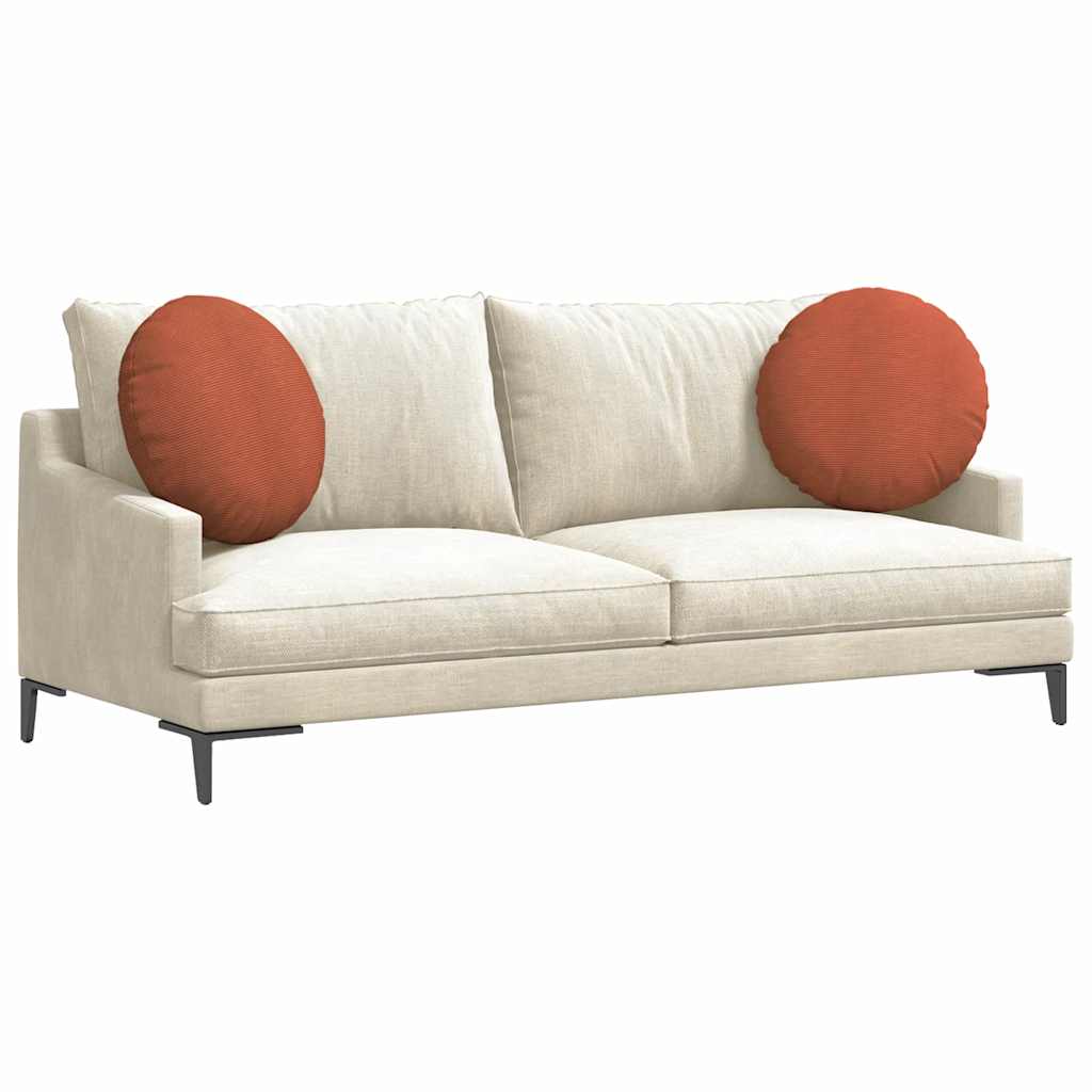 Perne de Șezut 2 pcs Roșu portocalie Ø 50 cm GartenMobel Dekor