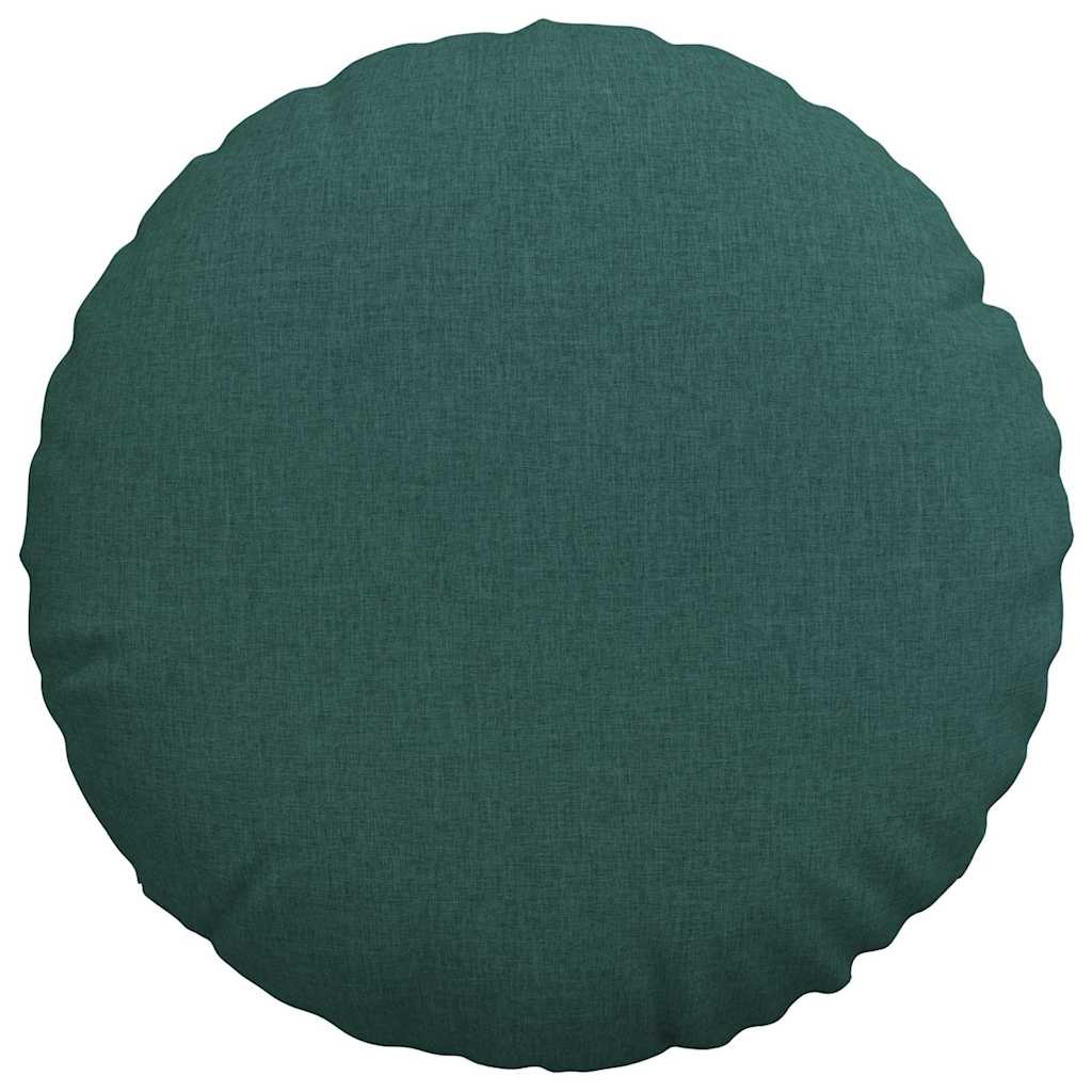 Perne de Șezut 2 pcs Verde închis Ø80 x 29 cm țesătură GartenMobel Dekor