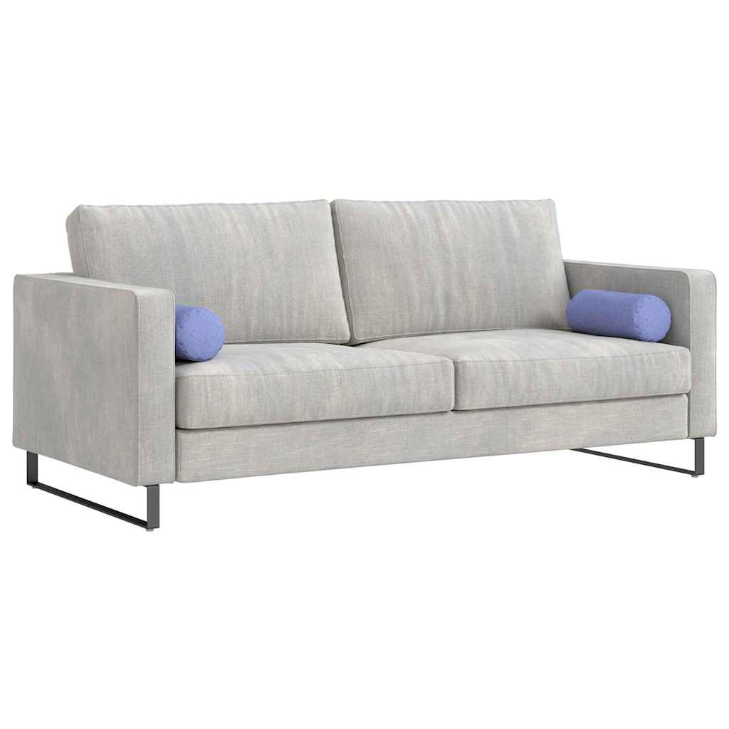 Perne Bolster 2 pcs Albastru Jeans Ø 15 x 40 cm țesătură GartenMobel Dekor