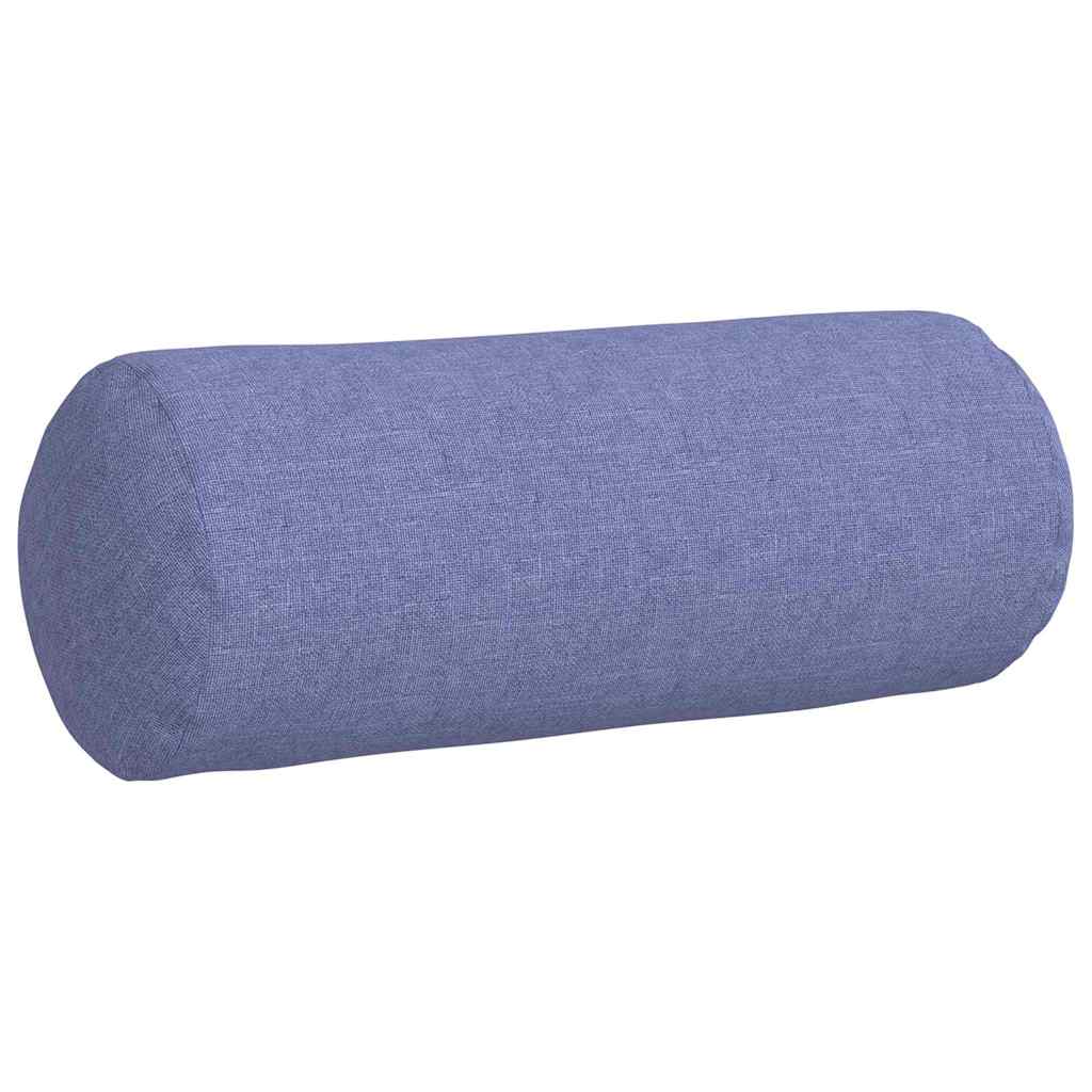 Perne Bolster 2 pcs Albastru Jeans Ø 15 x 40 cm țesătură GartenMobel Dekor