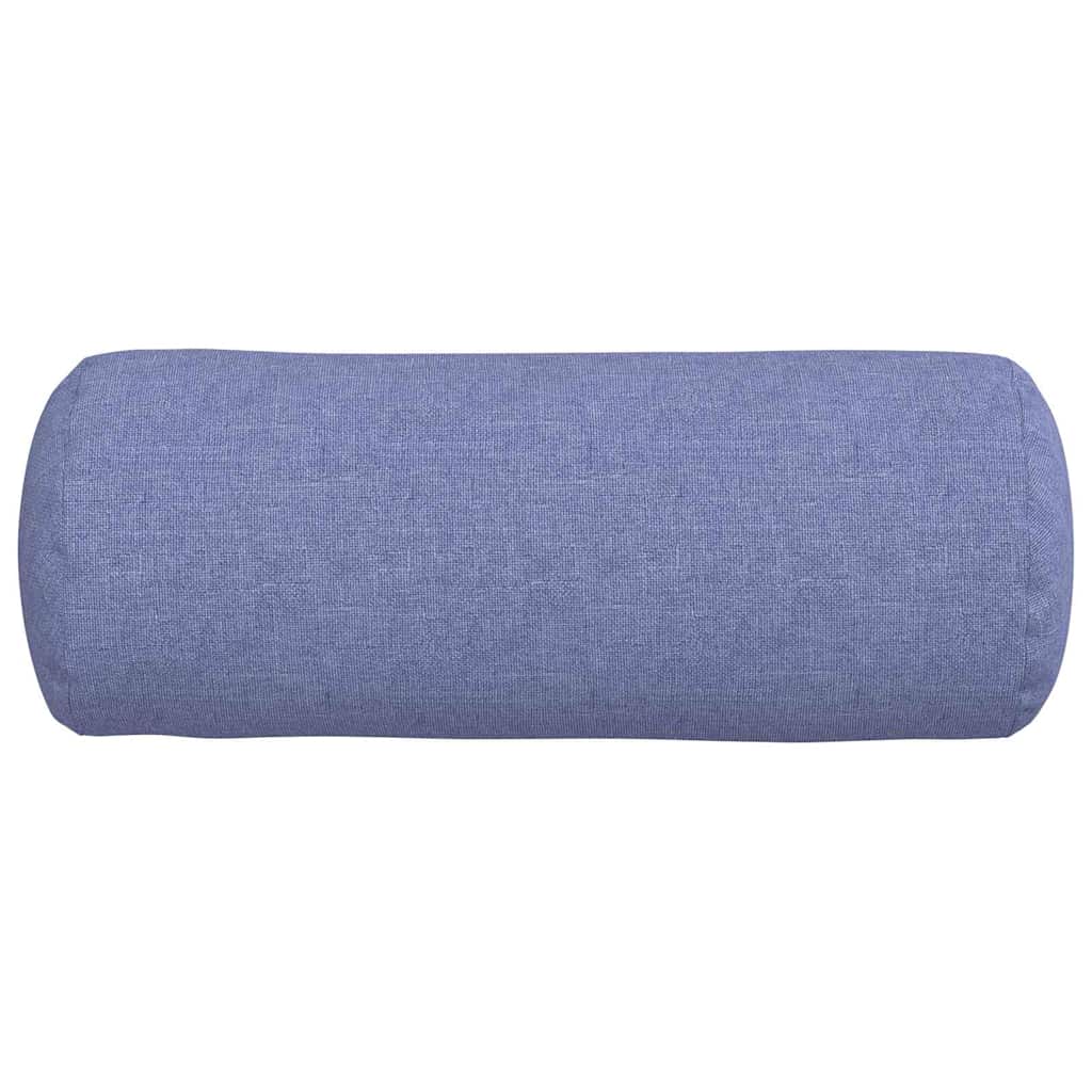 Perne Bolster 2 pcs Albastru Jeans Ø 15 x 40 cm țesătură GartenMobel Dekor