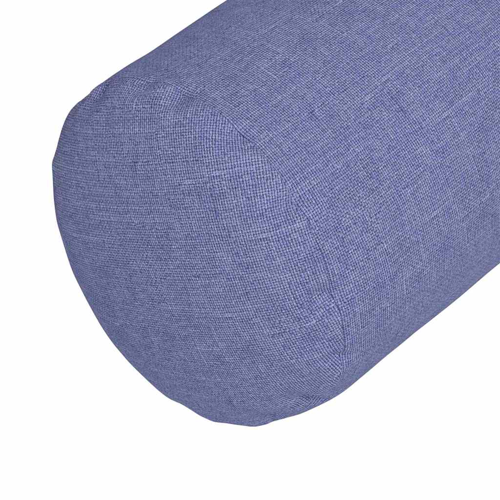 Perne Bolster 2 pcs Albastru Jeans Ø 25 x 70 cm țesătură GartenMobel Dekor