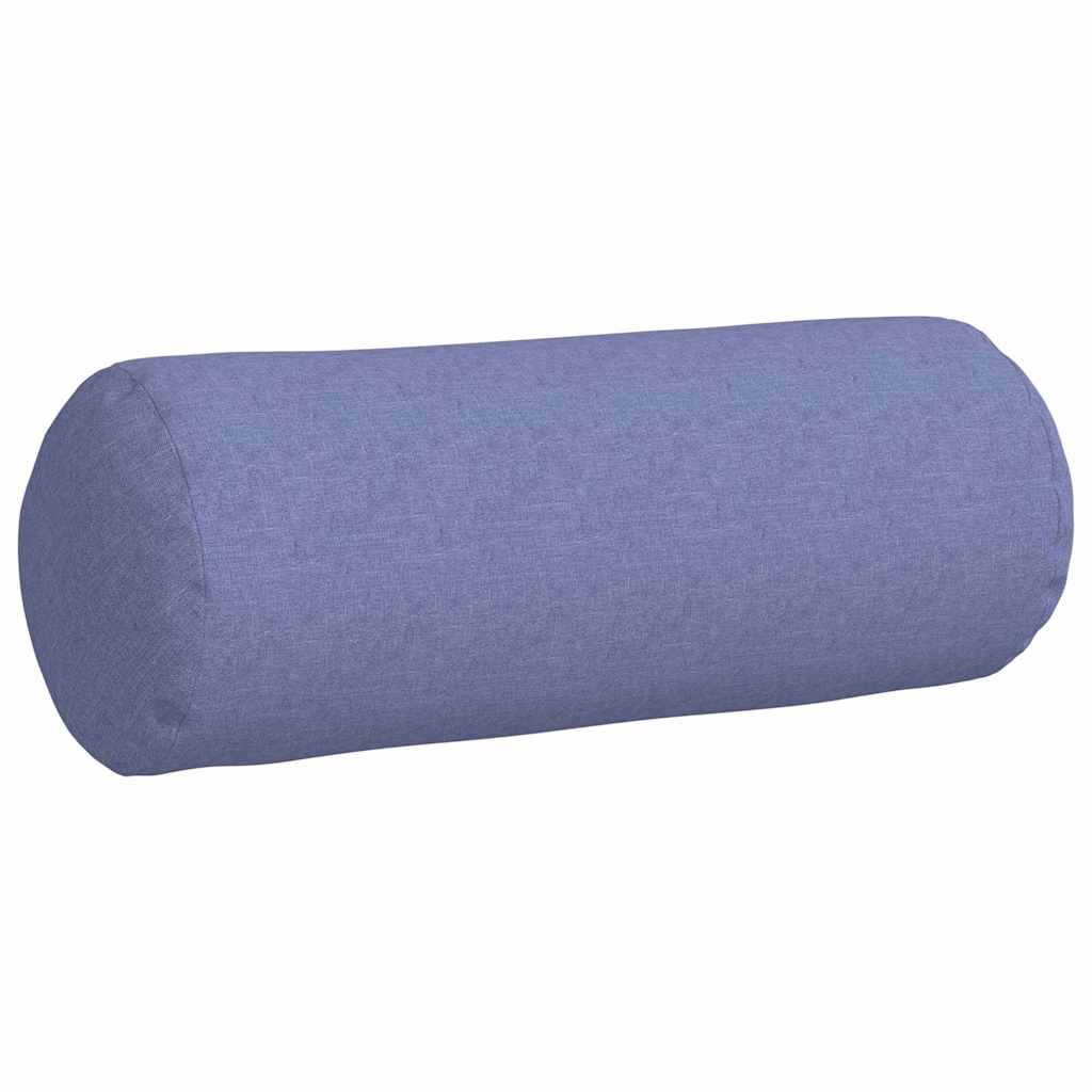 Perne Bolster 2 pcs Albastru Jeans Ø 25 x 70 cm țesătură GartenMobel Dekor