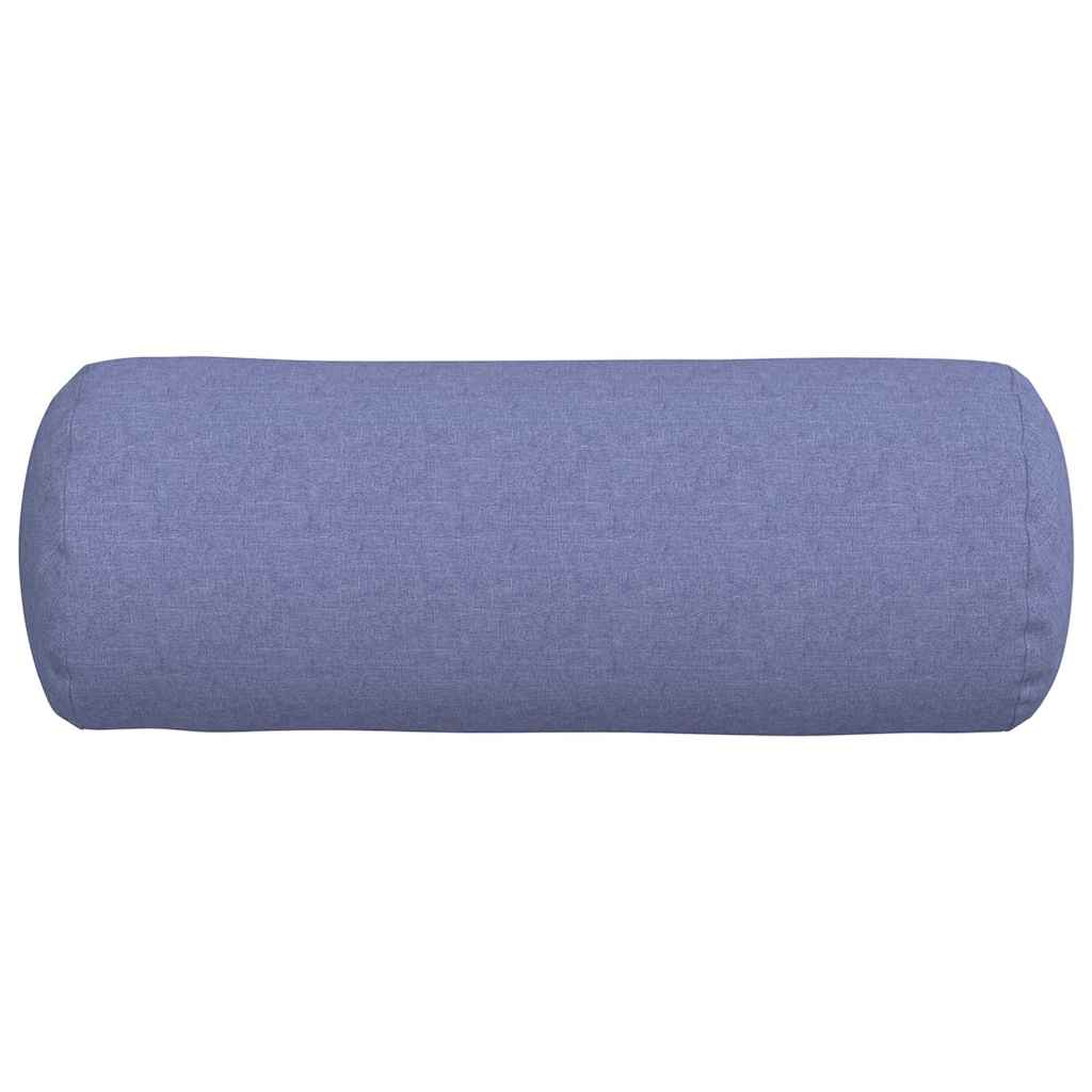 Perne Bolster 2 pcs Albastru Jeans Ø 25 x 70 cm țesătură GartenMobel Dekor