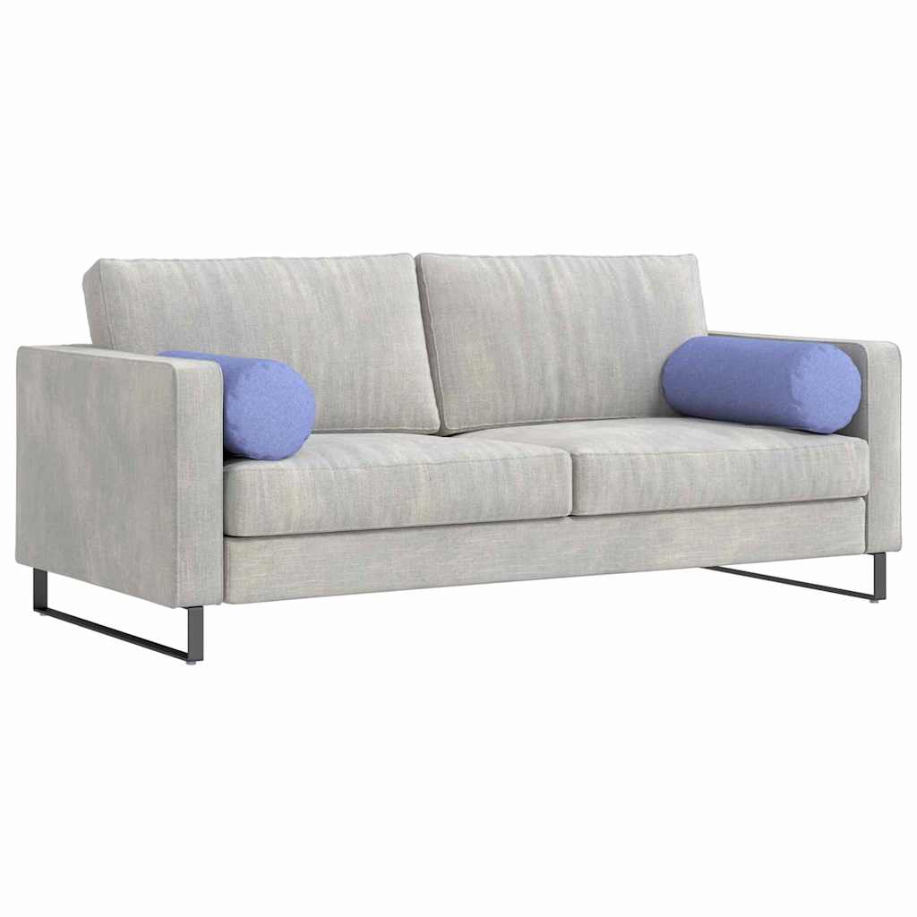 Perne Bolster 2 pcs Albastru Jeans Ø 25 x 70 cm țesătură GartenMobel Dekor