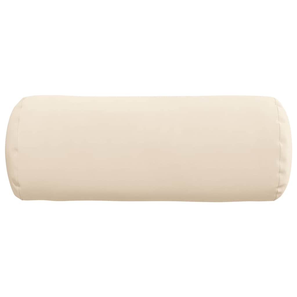 Perne Bolster 2 pcs Bej Ø 15 x 40 cm Țesătură din microfibră GartenMobel Dekor