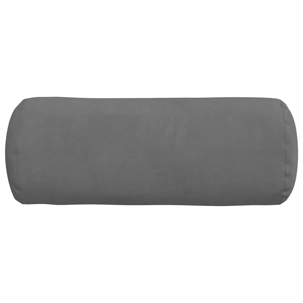 Perne Bolster 2 pcs Gri închis Ø 15 x 40 cm GartenMobel Dekor