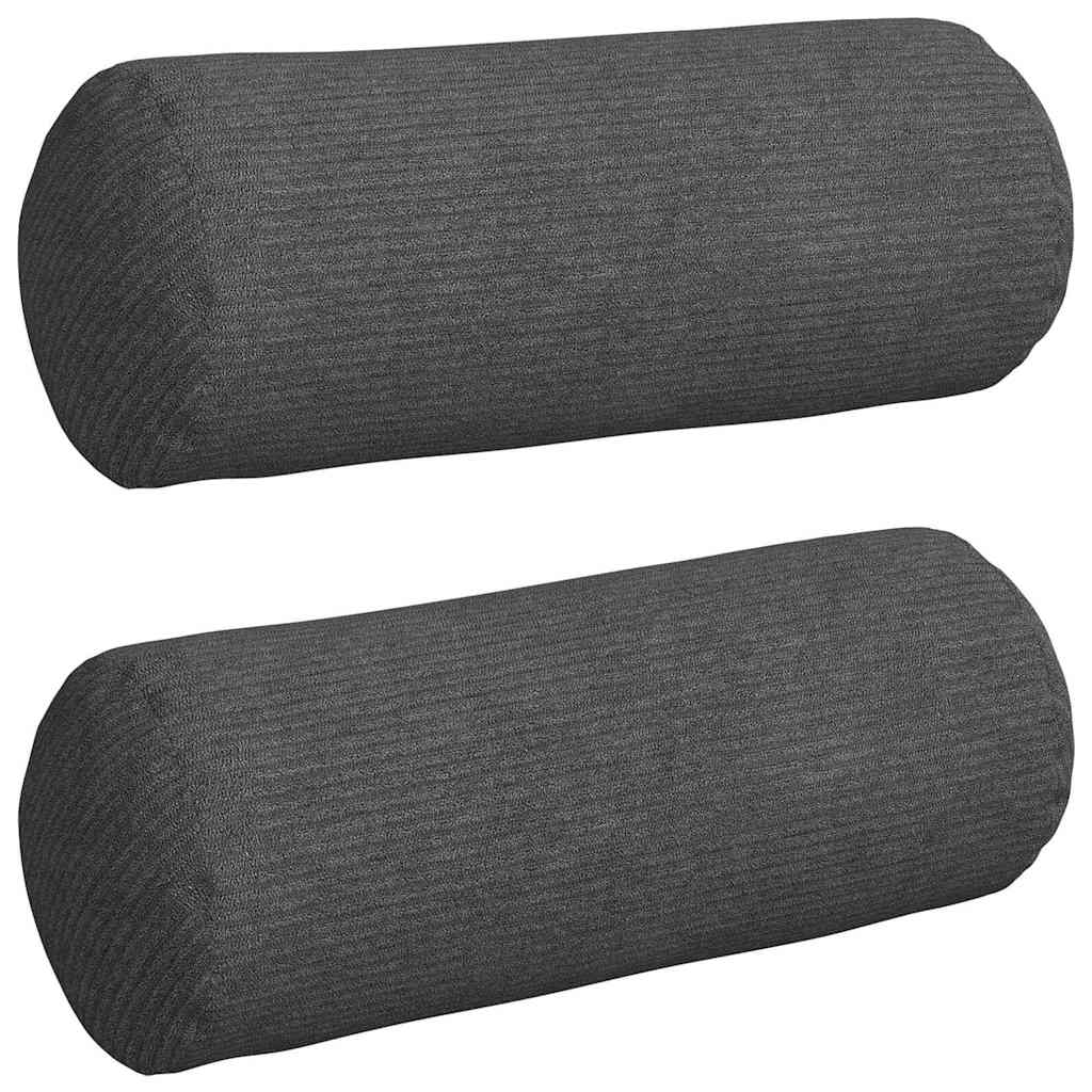 Perne Bolster 2 pcs Gri închis Ø 15 x 40 cm GartenMobel Dekor