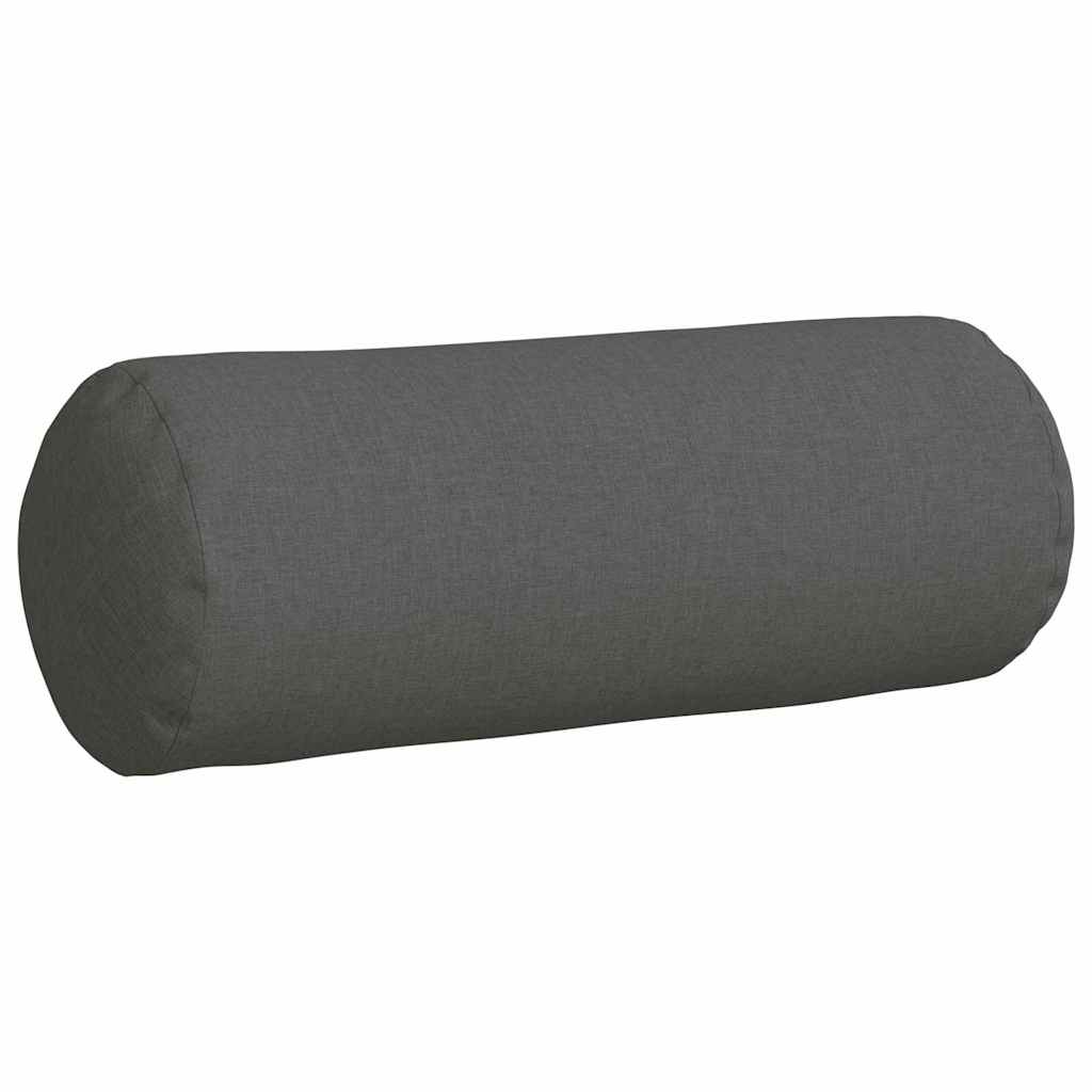 Perne Bolster 2 pcs Gri închis Ø 25 x 70 cm țesătură GartenMobel Dekor