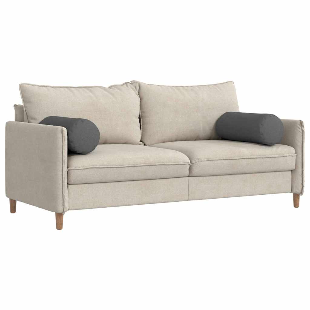 Perne Bolster 2 pcs Gri închis Ø 25 x 70 cm țesătură GartenMobel Dekor