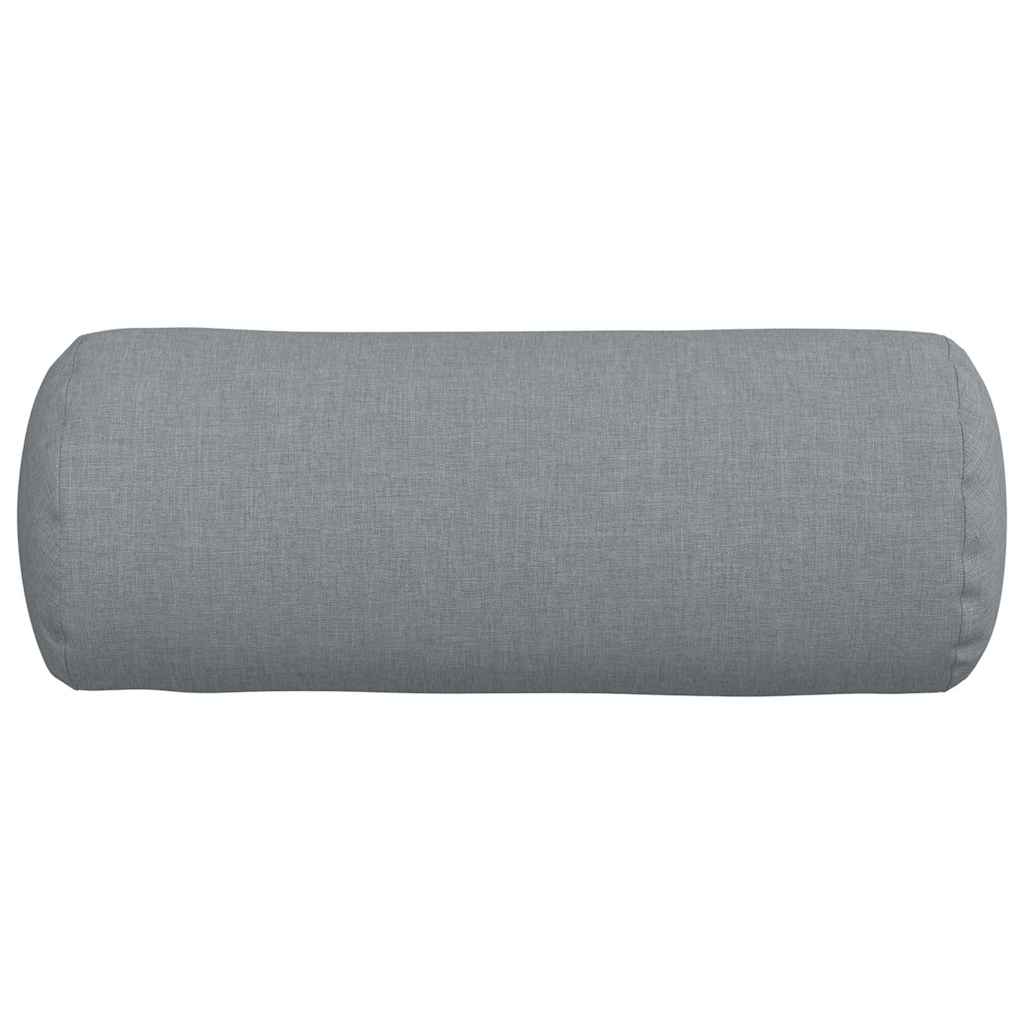 Perne Bolster 2 pcs Gri deschis Ø 15 x 40 cm țesătură GartenMobel Dekor