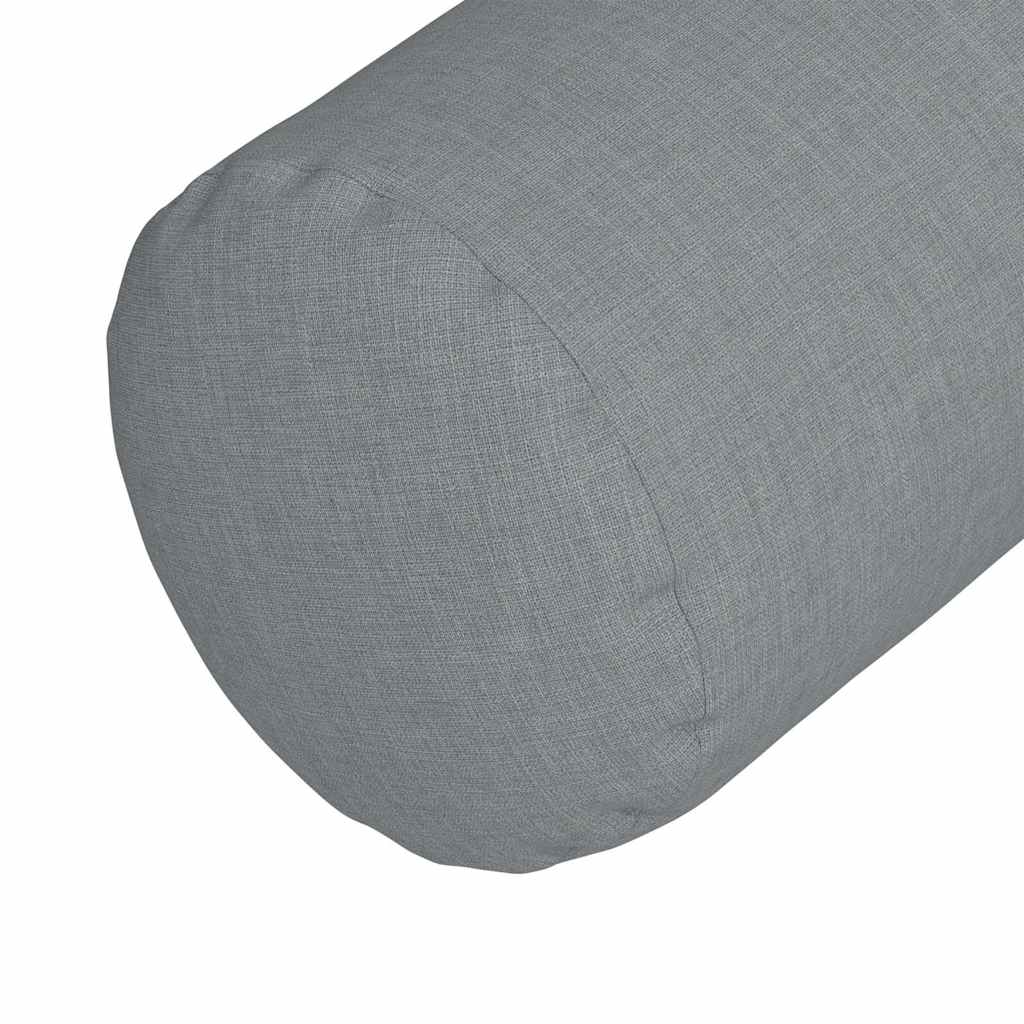 Perne Bolster 2 pcs Gri deschis Ø 15 x 40 cm țesătură GartenMobel Dekor