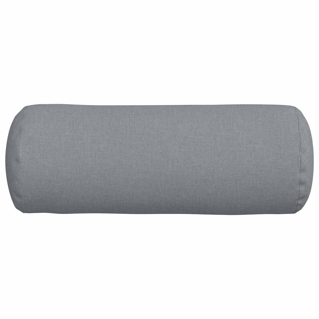 Perne Bolster 2 pcs Gri deschis Ø 25 x 70 cm țesătură GartenMobel Dekor