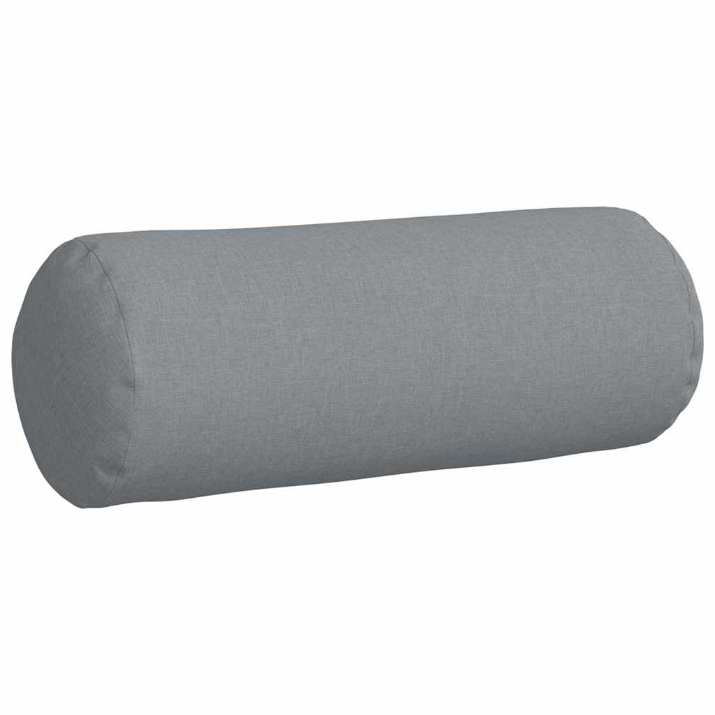 Perne Bolster 2 pcs Gri deschis Ø 25 x 70 cm țesătură GartenMobel Dekor