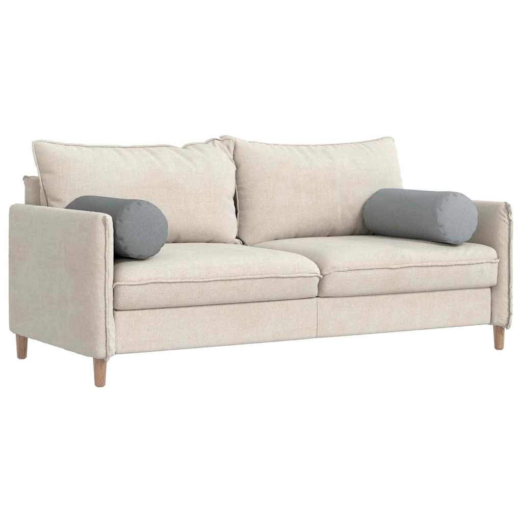 Perne Bolster 2 pcs Gri deschis Ø 25 x 70 cm țesătură GartenMobel Dekor