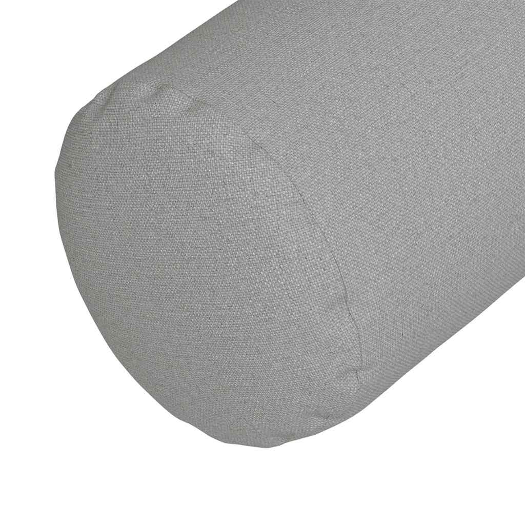 Perne Bolster 2 pcs Gri nori Ø 15 x 40 cm țesătură GartenMobel Dekor